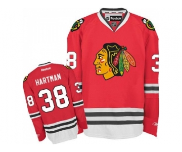 Youth Chicago Blackhawks #38 Ryan Hartman Red Home Stitched NHL Jersey