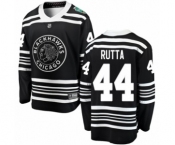 Youth Chicago Blackhawks #44 Jan Rutta Black 2019 Winter Classic Fanatics Branded Breakaway NHL Jersey