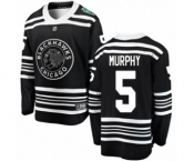 Youth Chicago Blackhawks #5 Connor Murphy Black 2019 Winter Classic Fanatics Branded Breakaway NHL Jersey