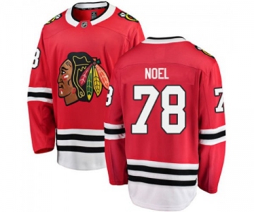 Youth Chicago Blackhawks #78 Nathan Noel Fanatics Branded Red Home Breakaway NHL Jersey