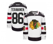 Youth Chicago Blackhawks #86 Teuvo Teravainen White 2016 Stadium Series Stitched NHL Jersey