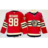 Youth Chicago Blackhawks #98 Connor Bedard Red 2024 Winter Classic Stitched Hockey Jersey Youth Chicago Blackhawks #98 Connor Bedard Red 2024 Winter Classic Stitched Hockey Jersey