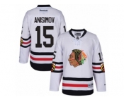 Youth Reebok Chicago Blackhawks #15 Artem Anisimov Authentic White 2017 Winter Classic NHL Jersey