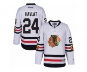 Youth Reebok Chicago Blackhawks #24 Martin Havlat Authentic White 2017 Winter Classic NHL Jersey