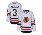 Youth Reebok Chicago Blackhawks #3 Keith Magnuson Authentic White 2017 Winter Classic NHL Jersey