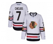 Youth Reebok Chicago Blackhawks #7 Chris Chelios Authentic White 2017 Winter Classic NHL Jersey