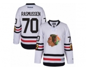 Youth Reebok Chicago Blackhawks #70 Dennis Rasmussen Authentic White 2017 Winter Classic NHL Jersey