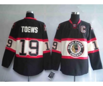youth nhl chicago blackhawks #19 toews black(third edition)