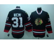 youth nhl chicago blackhawks #31 niemi black