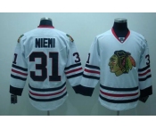 youth nhl chicago blackhawks #31 niemi white