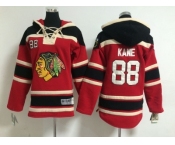 youth nhl chicago blackhawks #88 kane red-black[pullover hooded sweatshirt]
