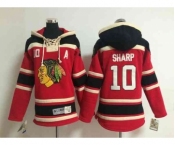 youth nhl jerseys chicago blackhawks #10 sharp red[pullover hooded sweatshirt A]