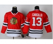 youth nhl jerseys chicago blackhawks #13 carcillo red