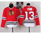 youth nhl jerseys chicago blackhawks #13 punk red[2015 Stanley cup champions][punk]
