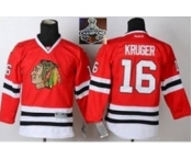 youth nhl jerseys chicago blackhawks #16 kruger red[2015 Stanley cup champions][kruger]