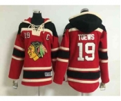 youth nhl jerseys chicago blackhawks #19 toews red[pullover hooded sweatshirt C]