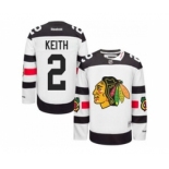 youth nhl jerseys chicago blackhawks #2 keith white[patch A][2016 stadium]