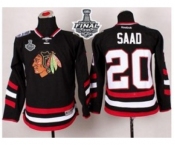 youth nhl jerseys chicago blackhawks #20 saad black 2014 Stadium Series[2015 stanley cup]