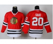 youth nhl jerseys chicago blackhawks #20 saad red