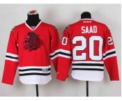 youth nhl jerseys chicago blackhawks #20 saad red[the skeleton head]