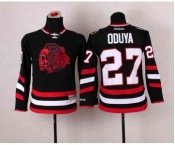 youth nhl jerseys chicago blackhawks #27 oduya black[the skeleton head][oduya]