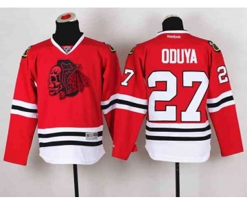 youth nhl jerseys chicago blackhawks #27 oduya red[the skeleton head][oduya