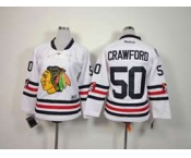 youth nhl jerseys chicago blackhawks #50 crawford white[2015 winter classic]