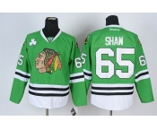 youth nhl jerseys chicago blackhawks #65 shaw  green