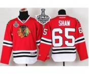 youth nhl jerseys chicago blackhawks #65 shaw red[2015 stanley cup]