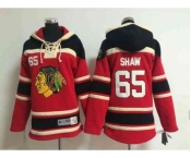 youth nhl jerseys chicago blackhawks #65 shaw red[pullover hooded sweatshirt]