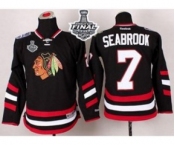 youth nhl jerseys chicago blackhawks #7 seabrook black 2014 Stadium Series[2014 new stadium]