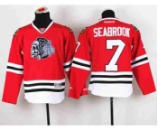 youth nhl jerseys chicago blackhawks #7 seabrook red-1[the skeleton head]