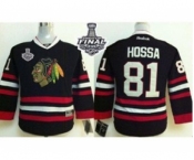 youth nhl jerseys chicago blackhawks #81 hossa black[2015 stanley cup]