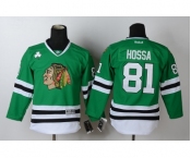 youth nhl jerseys chicago blackhawks #81 hossa green