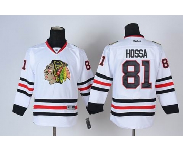 youth nhl jerseys chicago blackhawks #81 hossa white