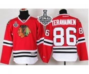youth nhl jerseys chicago blackhawks #86 teravainen red[2015 stanley cup]