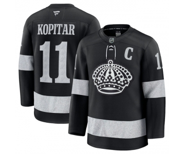 Men's Los Angeles Kings #11 Anze Kopitar Black Alternate Stitched Hockey Jersey
