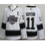 Men's Los Angeles Kings #11 Anze Kopitar White Authentic Jersey Men's Los Angeles Kings #11 Anze Kopitar White Authentic Jersey
