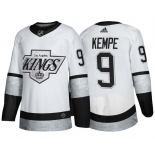 Men's Los Angeles Kings #9 Adrian Kempe White Throwback Stitched Jersey Men's Los Angeles Kings #9 Adrian Kempe White Throwback Stitched Jersey