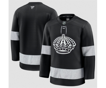 Men's Los Angeles Kings Blank Black Alternate Stitched Hockey Jersey