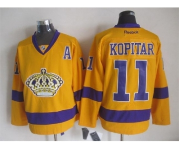 nhl jerseys los angeles kings #11 anze kopitar yellow