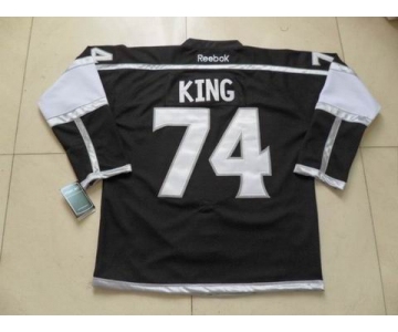 nhl jerseys los angeles kings #74 king black