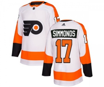 Adidas Philadelphia Flyers #17 Wayne Simmonds Authentic White Away NHL Jersey