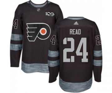 Adidas Philadelphia Flyers #24 Matt Read Authentic Black 1917-2017 100th Anniversary NHL Jersey