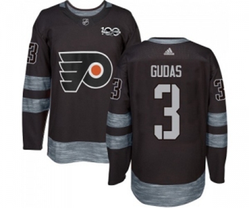 Adidas Philadelphia Flyers #3 Radko Gudas Premier Black 1917-2017 100th Anniversary NHL Jersey