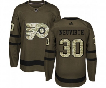 Adidas Philadelphia Flyers #30 Michal Neuvirth Authentic Green Salute to Service NHL Jersey