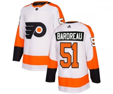 Adidas Philadelphia Flyers #51 Cole Bardreau Authentic White Away NHL Jersey