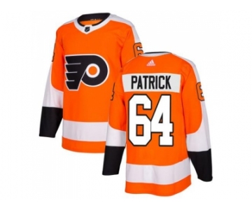 Adidas Philadelphia Flyers #64 Nolan Patrick Orange Home Authentic Stitched NHL Jersey