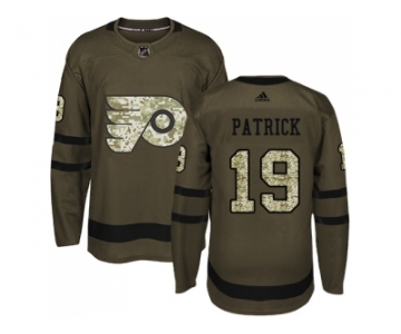 Men Adidas Philadelphia Flyers #19 Nolan Patrick Green Salute to Service Stitched NHL Jersey