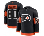 Men's Philadelphia Flyers #80 Dan Vladar Black 2024-25 Alternate Stitched Hockey Jersey Men's Philadelphia Flyers #80 Dan Vladar Black 2024-25 Alternate Stitched Hockey Jersey